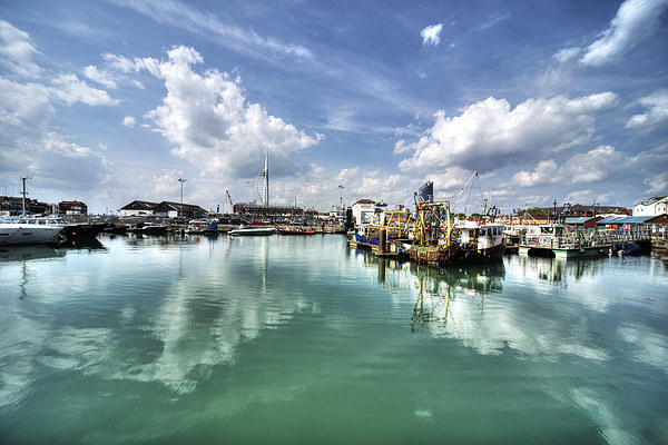 Portsmouth Old Harbour Picture Board by Rob Hawkins