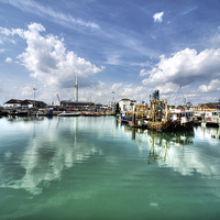 Buy canvas prints of Portsmouth Old Harbour by Rob Hawkins