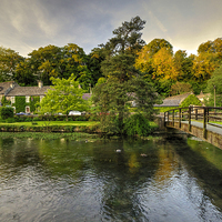 Buy canvas prints of The River Coln at Bibury by Rob Hawkins