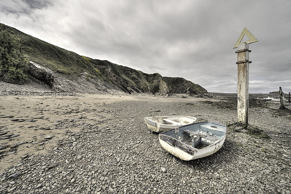 Boats at Bude Picture Board by Rob Hawkins