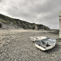 Buy canvas prints of Boats at Bude by Rob Hawkins