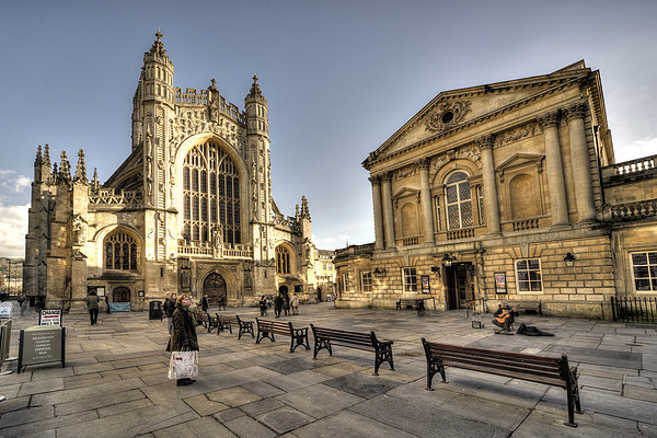 Bath Abbey & Pump Rooms Picture Board by Rob Hawkins
