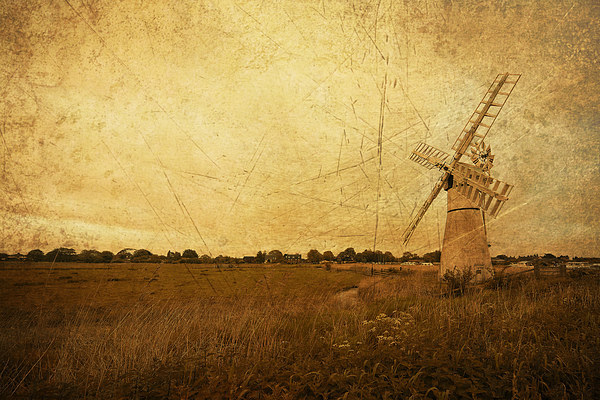 Thurne Wind Pump Picture Board by Rob Hawkins