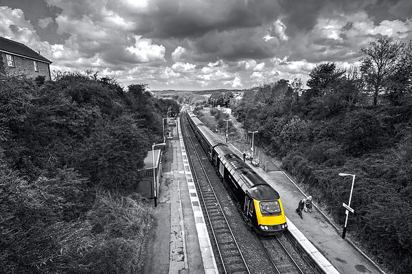 Liskeard High Speed Train Picture Board by Rob Hawkins