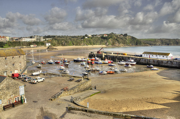 The harbour at Tenby Picture Board by Rob Hawkins