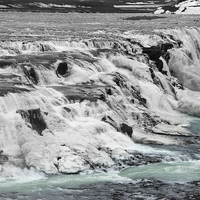 Buy canvas prints of Frozen Falls by Rob Hawkins