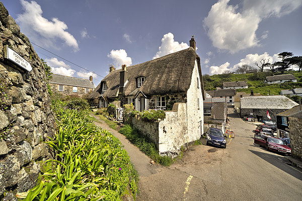 Cadgwith Thatch Picture Board by Rob Hawkins