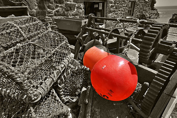 Cadgwith Buoys Picture Board by Rob Hawkins