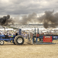 Buy canvas prints of Tractor Pull by Rob Hawkins