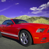 Buy canvas prints of Mustang Coupe by Rob Hawkins