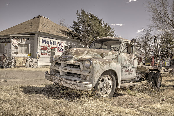 Tucumcari Tow Truck Picture Board by Rob Hawkins