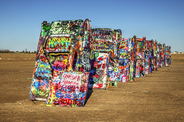 Cadillac Ranch Picture Board by Rob Hawkins