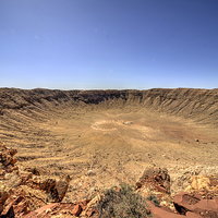 Buy canvas prints of Meteor Crater by Rob Hawkins