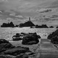 Buy canvas prints of La Corbiere Lighthouse by Rob Hawkins