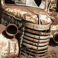 Buy canvas prints of Rusted Pickup by Rob Hawkins