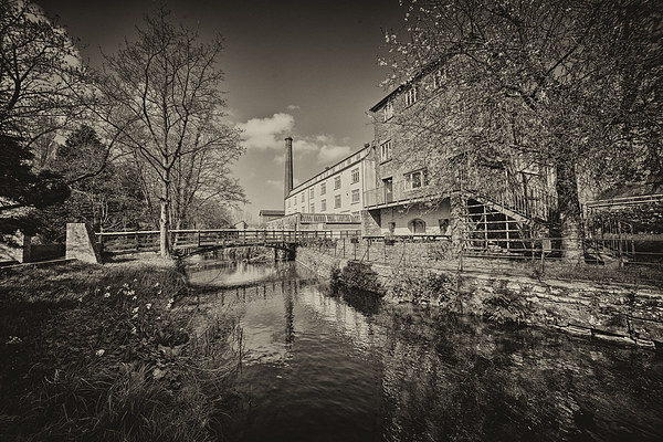 Coldharbour Mill in mono Picture Board by Rob Hawkins