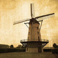 Buy canvas prints of Le Moulin Jaune by Rob Hawkins