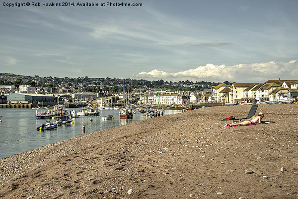 Teignmouth Summer Picture Board by Rob Hawkins