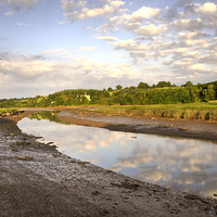 Buy canvas prints of The River Teign at Passage House by Rob Hawkins