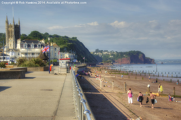 Teignmouth Promenade Picture Board by Rob Hawkins