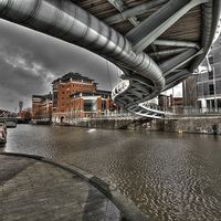 Buy canvas prints of Temple Quays by Rob Hawkins