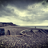 Buy canvas prints of Boat of Stones by Rob Hawkins