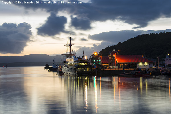 Oban Twylight Picture Board by Rob Hawkins