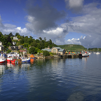 Buy canvas prints of Oban Fishing Boats by Rob Hawkins