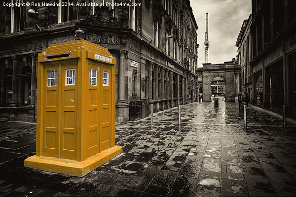  Golden Tardis  Picture Board by Rob Hawkins