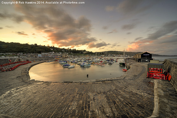 Lyme Regis Harbour  Picture Board by Rob Hawkins