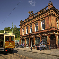 Buy canvas prints of  Red Lion Hotel at Crich  by Rob Hawkins