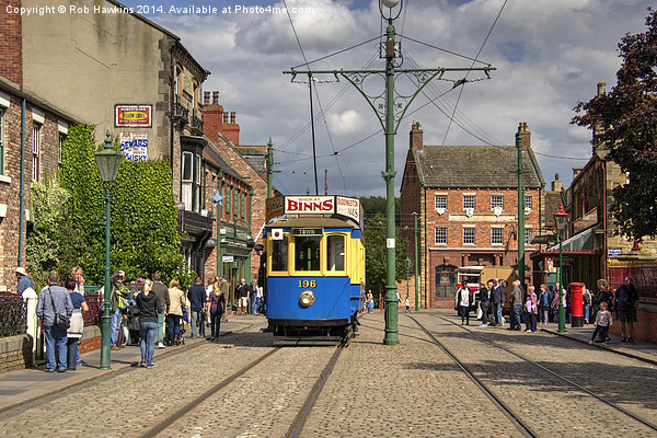  Beamish Tram  Picture Board by Rob Hawkins