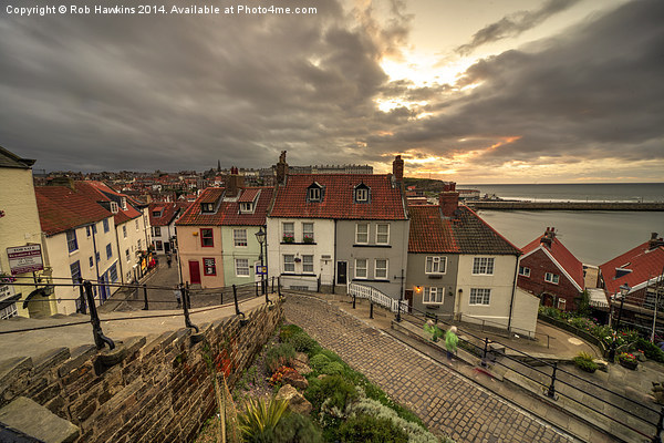  Whitby Steps  Picture Board by Rob Hawkins