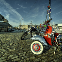 Buy canvas prints of  Barbican Scooter  by Rob Hawkins