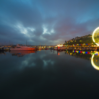 Buy canvas prints of  Torquay Harbour Twylight  by Rob Hawkins