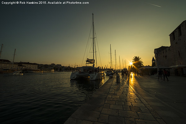  Trogir Sunset  Picture Board by Rob Hawkins