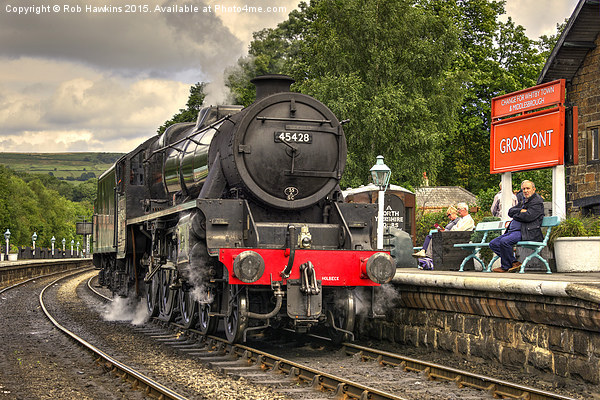  Black Five at Grosmont  Picture Board by Rob Hawkins