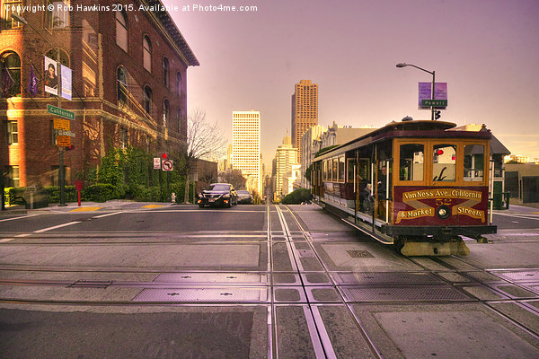  Street Car Crossing  Picture Board by Rob Hawkins