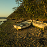 Buy canvas prints of  Axe estuary twylight  by Rob Hawkins
