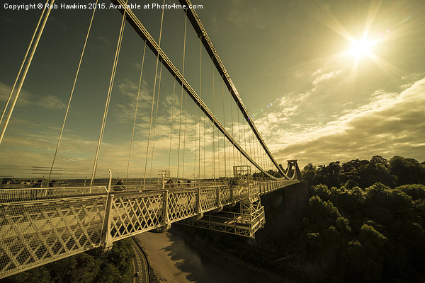  Clifton Bridge Sunset  Picture Board by Rob Hawkins