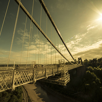 Buy canvas prints of  Clifton Bridge Sunset  by Rob Hawkins