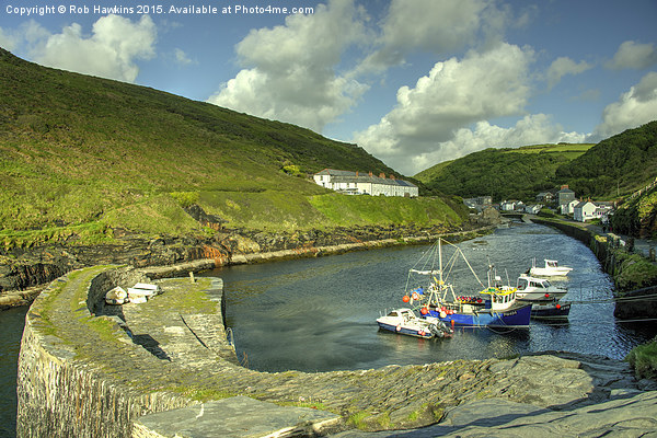  Boscastle Harbour  Picture Board by Rob Hawkins