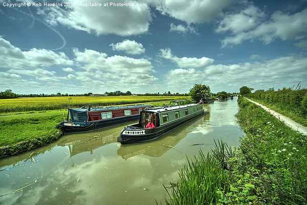  Narrowboats on the K and A  Picture Board by Rob Hawkins