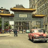 Buy canvas prints of  Chinatown Chevy  by Rob Hawkins
