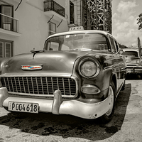 Buy canvas prints of  Chevy Taxi  by Rob Hawkins