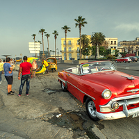 Buy canvas prints of  Chevy on the Prom  by Rob Hawkins