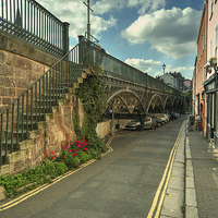 Buy canvas prints of  The Iron Bridge at Exeter  by Rob Hawkins