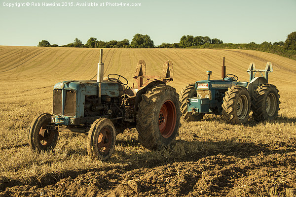  Golden Tractors  Picture Board by Rob Hawkins