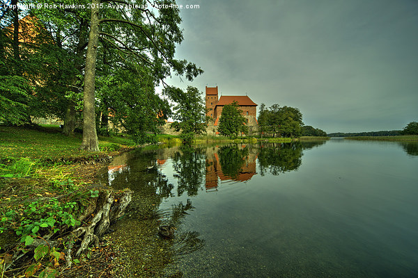  Trakai Reflections  Picture Board by Rob Hawkins