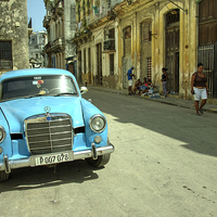 Buy canvas prints of  Cuban Merc  by Rob Hawkins
